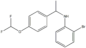 2-bromo-N-{1-[4-(difluoromethoxy)phenyl]ethyl}aniline