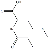 2-butanamido-4-(methylsulfanyl)butanoic acid 化学構造式