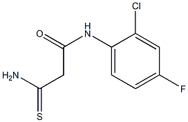 2-carbamothioyl-N-(2-chloro-4-fluorophenyl)acetamide,,结构式