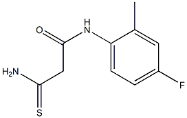 2-carbamothioyl-N-(4-fluoro-2-methylphenyl)acetamide Structure