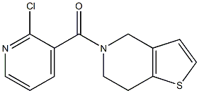 2-chloro-3-{4H,5H,6H,7H-thieno[3,2-c]pyridin-5-ylcarbonyl}pyridine 结构式