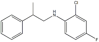2-chloro-4-fluoro-N-(2-phenylpropyl)aniline 化学構造式