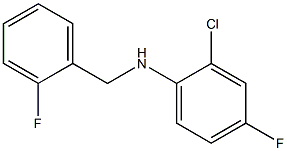  2-chloro-4-fluoro-N-[(2-fluorophenyl)methyl]aniline