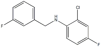 2-chloro-4-fluoro-N-[(3-fluorophenyl)methyl]aniline