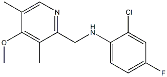 2-chloro-4-fluoro-N-[(4-methoxy-3,5-dimethylpyridin-2-yl)methyl]aniline