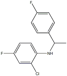  2-chloro-4-fluoro-N-[1-(4-fluorophenyl)ethyl]aniline