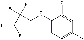 2-chloro-4-methyl-N-(2,2,3,3-tetrafluoropropyl)aniline,,结构式