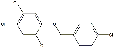2-chloro-5-(2,4,5-trichlorophenoxymethyl)pyridine 化学構造式