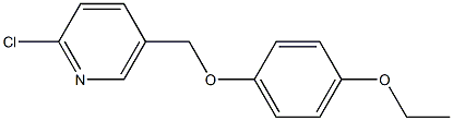 2-chloro-5-(4-ethoxyphenoxymethyl)pyridine Struktur