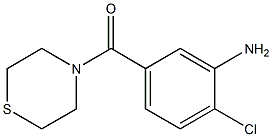 2-chloro-5-(thiomorpholin-4-ylcarbonyl)aniline Struktur
