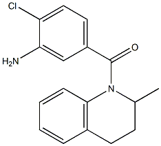 2-chloro-5-[(2-methyl-1,2,3,4-tetrahydroquinolin-1-yl)carbonyl]aniline Structure