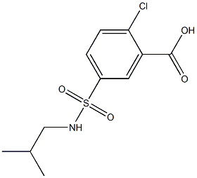 2-chloro-5-[(2-methylpropyl)sulfamoyl]benzoic acid