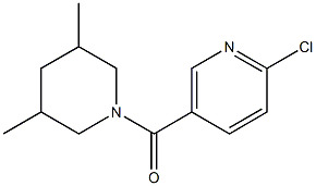 2-chloro-5-[(3,5-dimethylpiperidin-1-yl)carbonyl]pyridine,,结构式