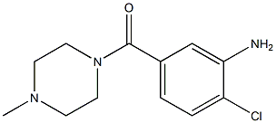 2-chloro-5-[(4-methylpiperazin-1-yl)carbonyl]aniline Structure