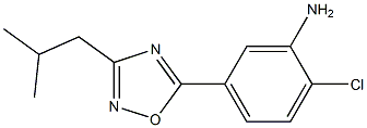 2-chloro-5-[3-(2-methylpropyl)-1,2,4-oxadiazol-5-yl]aniline Structure
