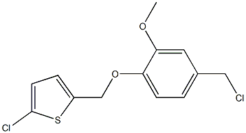  2-chloro-5-[4-(chloromethyl)-2-methoxyphenoxymethyl]thiophene