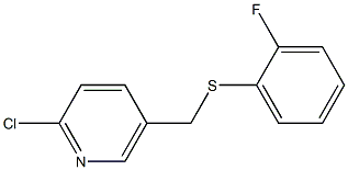 2-chloro-5-{[(2-fluorophenyl)sulfanyl]methyl}pyridine