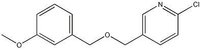 2-chloro-5-{[(3-methoxybenzyl)oxy]methyl}pyridine Structure
