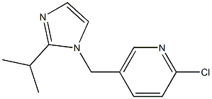 2-chloro-5-{[2-(propan-2-yl)-1H-imidazol-1-yl]methyl}pyridine 结构式
