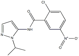 2-chloro-5-nitro-N-[1-(propan-2-yl)-1H-pyrazol-5-yl]benzamide|