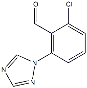2-chloro-6-(1H-1,2,4-triazol-1-yl)benzaldehyde,,结构式