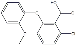 2-chloro-6-(2-methoxyphenoxy)benzoic acid,,结构式