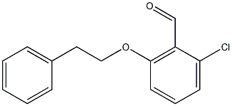 2-chloro-6-(2-phenylethoxy)benzaldehyde Structure