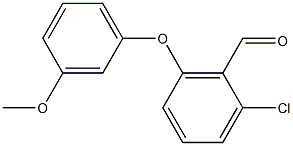 2-chloro-6-(3-methoxyphenoxy)benzaldehyde Structure