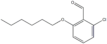 2-chloro-6-(hexyloxy)benzaldehyde Struktur