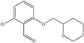 2-chloro-6-(oxan-2-ylmethoxy)benzaldehyde 结构式