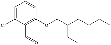 2-chloro-6-[(2-ethylhexyl)oxy]benzaldehyde,,结构式