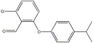 2-chloro-6-[4-(propan-2-yl)phenoxy]benzaldehyde Structure