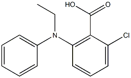 2-chloro-6-[ethyl(phenyl)amino]benzoic acid Structure