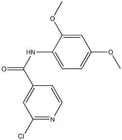 2-chloro-N-(2,4-dimethoxyphenyl)pyridine-4-carboxamide,,结构式