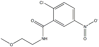 2-chloro-N-(2-methoxyethyl)-5-nitrobenzamide 结构式