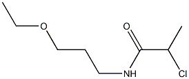 2-chloro-N-(3-ethoxypropyl)propanamide Structure