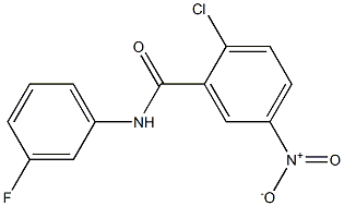 2-chloro-N-(3-fluorophenyl)-5-nitrobenzamide,,结构式