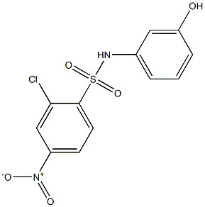  2-chloro-N-(3-hydroxyphenyl)-4-nitrobenzene-1-sulfonamide