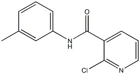 2-chloro-N-(3-methylphenyl)pyridine-3-carboxamide 结构式