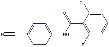 2-chloro-N-(4-cyanophenyl)-6-fluorobenzamide 结构式