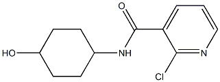 2-chloro-N-(4-hydroxycyclohexyl)pyridine-3-carboxamide,,结构式