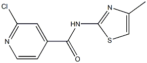 2-chloro-N-(4-methyl-1,3-thiazol-2-yl)pyridine-4-carboxamide Struktur