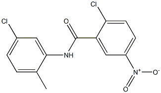 2-chloro-N-(5-chloro-2-methylphenyl)-5-nitrobenzamide 结构式