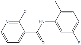 2-chloro-N-(5-fluoro-2-methylphenyl)pyridine-3-carboxamide Struktur