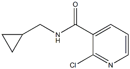 2-chloro-N-(cyclopropylmethyl)pyridine-3-carboxamide 结构式