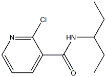 2-chloro-N-(pentan-3-yl)pyridine-3-carboxamide,,结构式