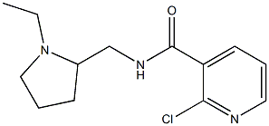 2-chloro-N-[(1-ethylpyrrolidin-2-yl)methyl]pyridine-3-carboxamide 化学構造式
