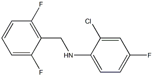 2-chloro-N-[(2,6-difluorophenyl)methyl]-4-fluoroaniline 化学構造式