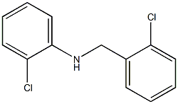 2-chloro-N-[(2-chlorophenyl)methyl]aniline Struktur