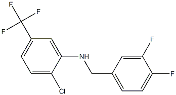  2-chloro-N-[(3,4-difluorophenyl)methyl]-5-(trifluoromethyl)aniline